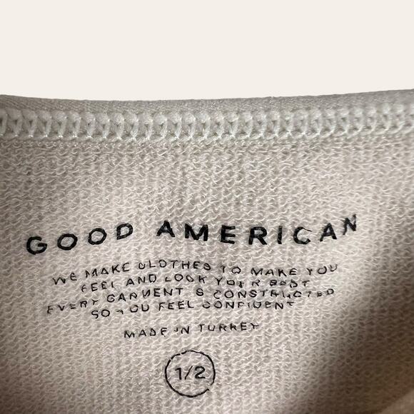 Good American Skinny Strap Nude Bone Ribbed Seamless Square Neck Bodysuit Size S - Picture 6 of 8